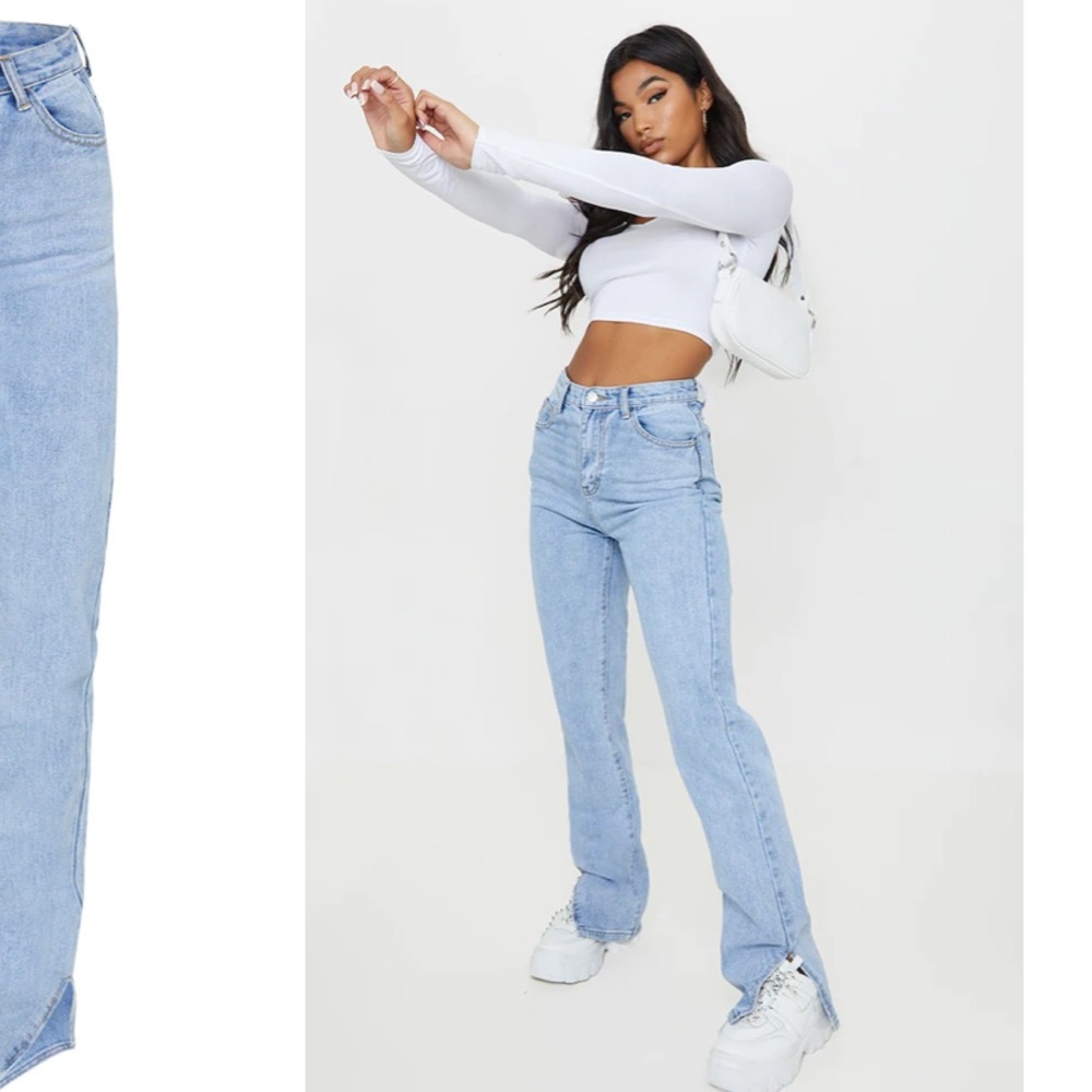 Split hem jeans❤️‍🩹